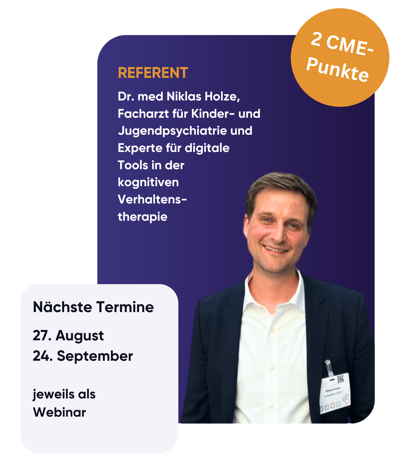 CME Termine mit Herrn Dr. med. Niklas Holze